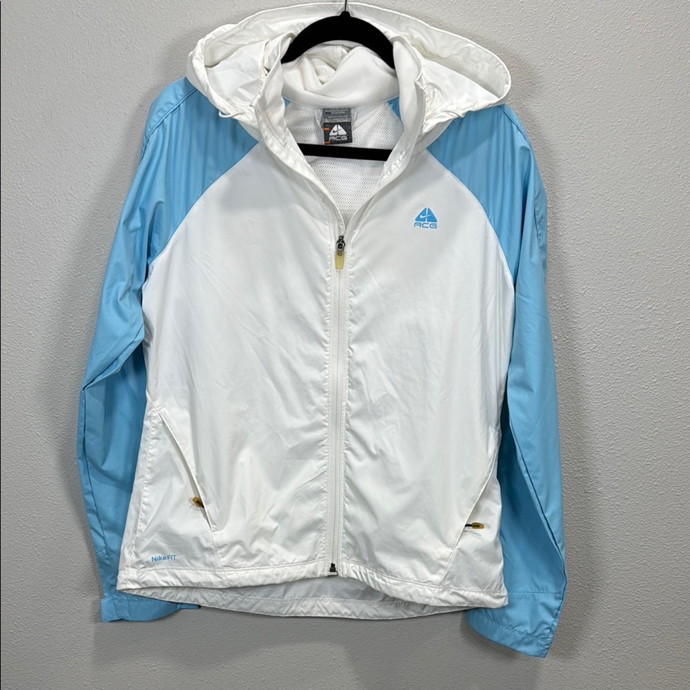 Vintage Nike ACG windbreaker jacket white blue